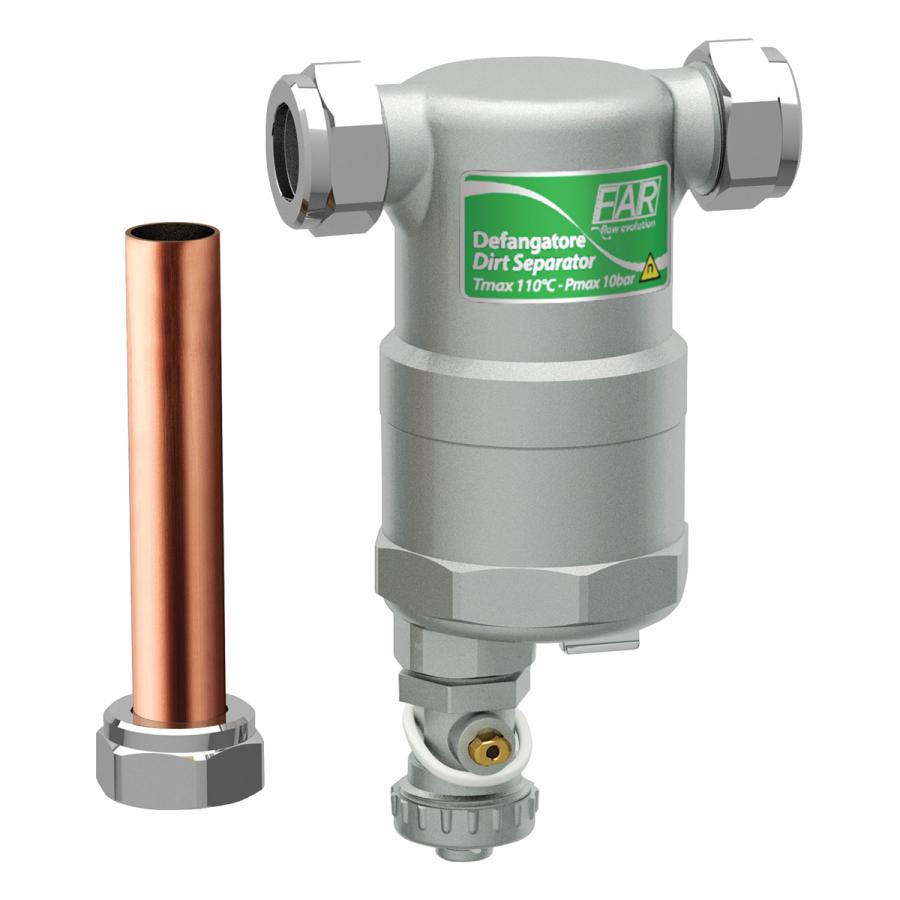 FAR COMPACTFAR Дешламатор с магнитной вставкой и прямым присоединением НР хромированный FA 2278 34