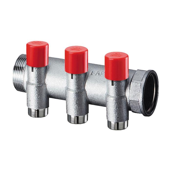 FAR Запорно-балансировочный коллектор с 3 отводами FK 3921 13403