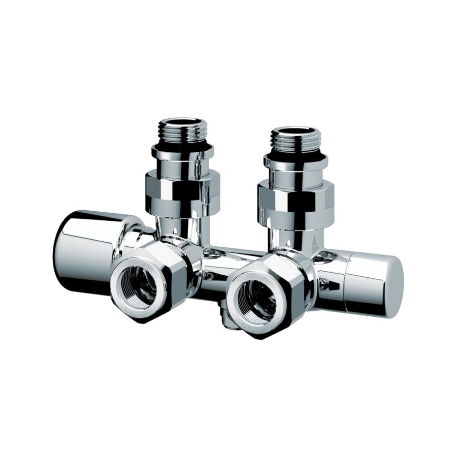 FAR TOPFAR Н-образный угловой узел для одно-и двухтрубных систем с термостатическим и запорным клапанами 1/2