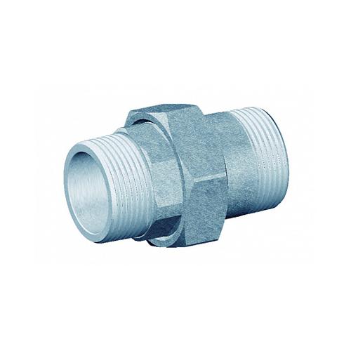 FAR Фитинг хромированный прямой трёхкомпонентный с PTFE уплотнением 1 1/4