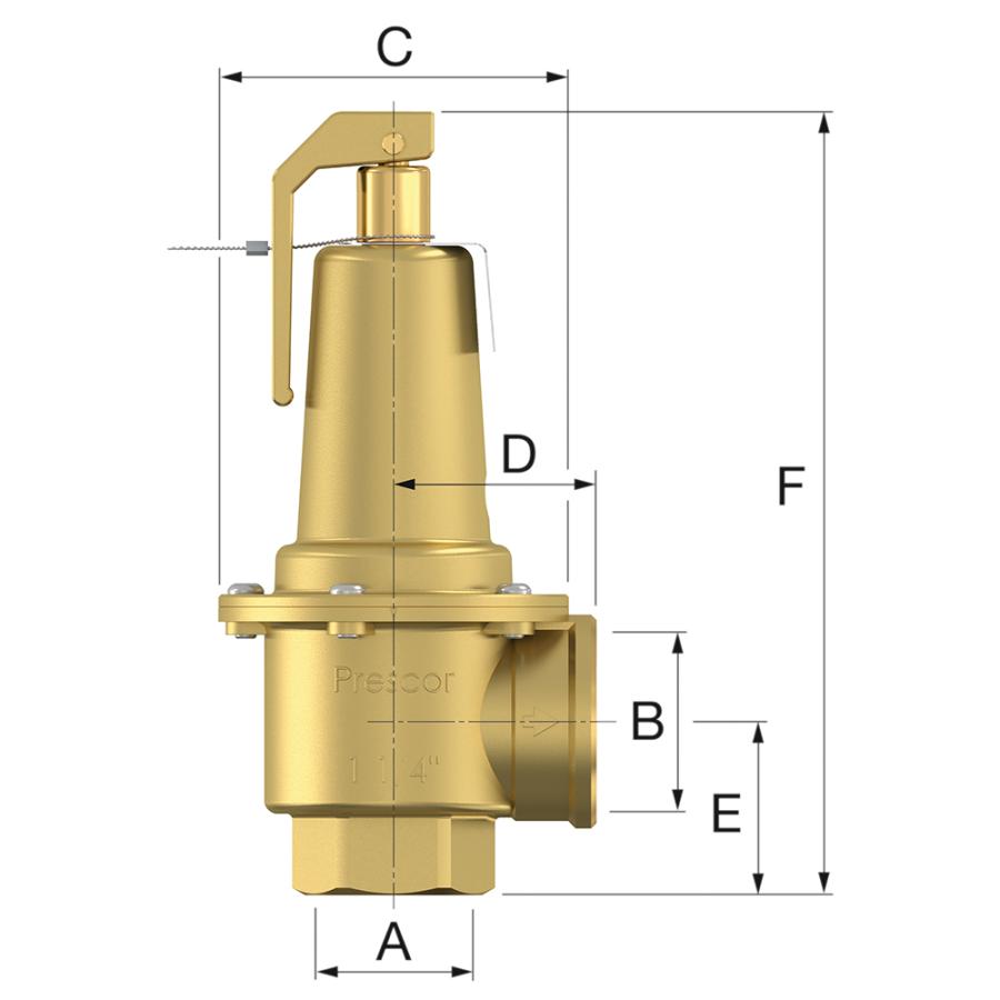 Flamco Предохранительный клапан 600 1 1/2