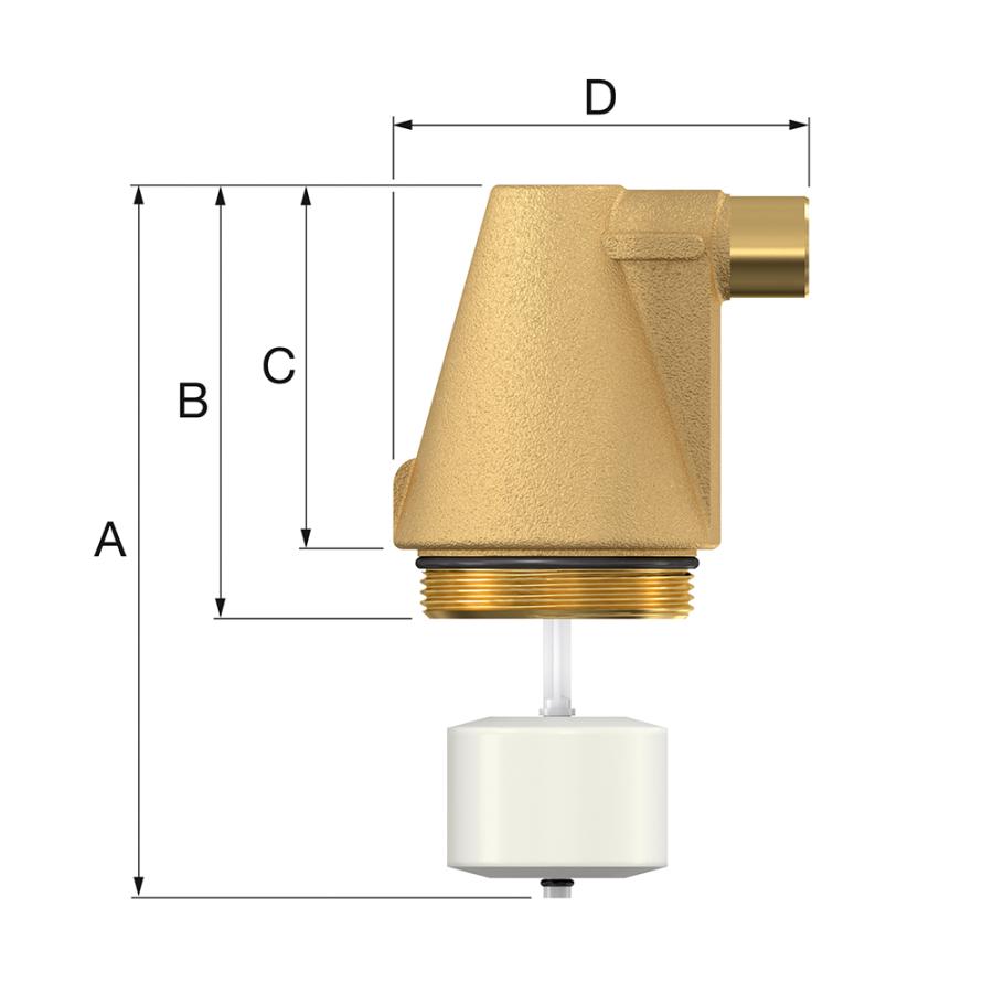 Flamco Автоматический поплавковый воздухоотводчик Automatic air vent 10bar DN50, PN10 серия L