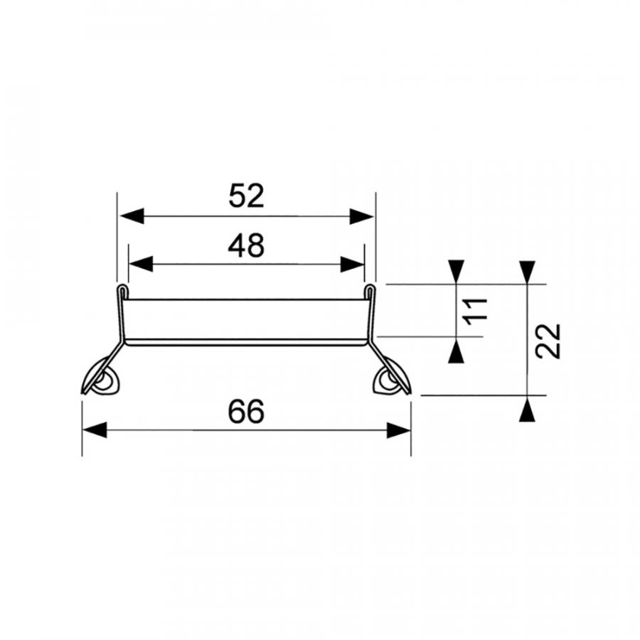 Основа для плитки TECE TECEdrainlinе plate II для слива из нержавеющей стали прямая Хром матовый 600772 - Изображение 3