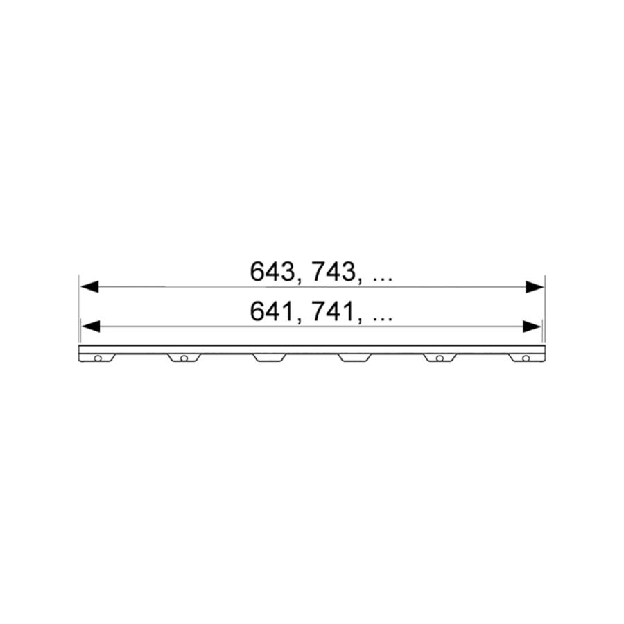 Основа для плитки TECE TECEdrainlinе plate II для слива из нержавеющей стали прямая 601272 - Изображение 2