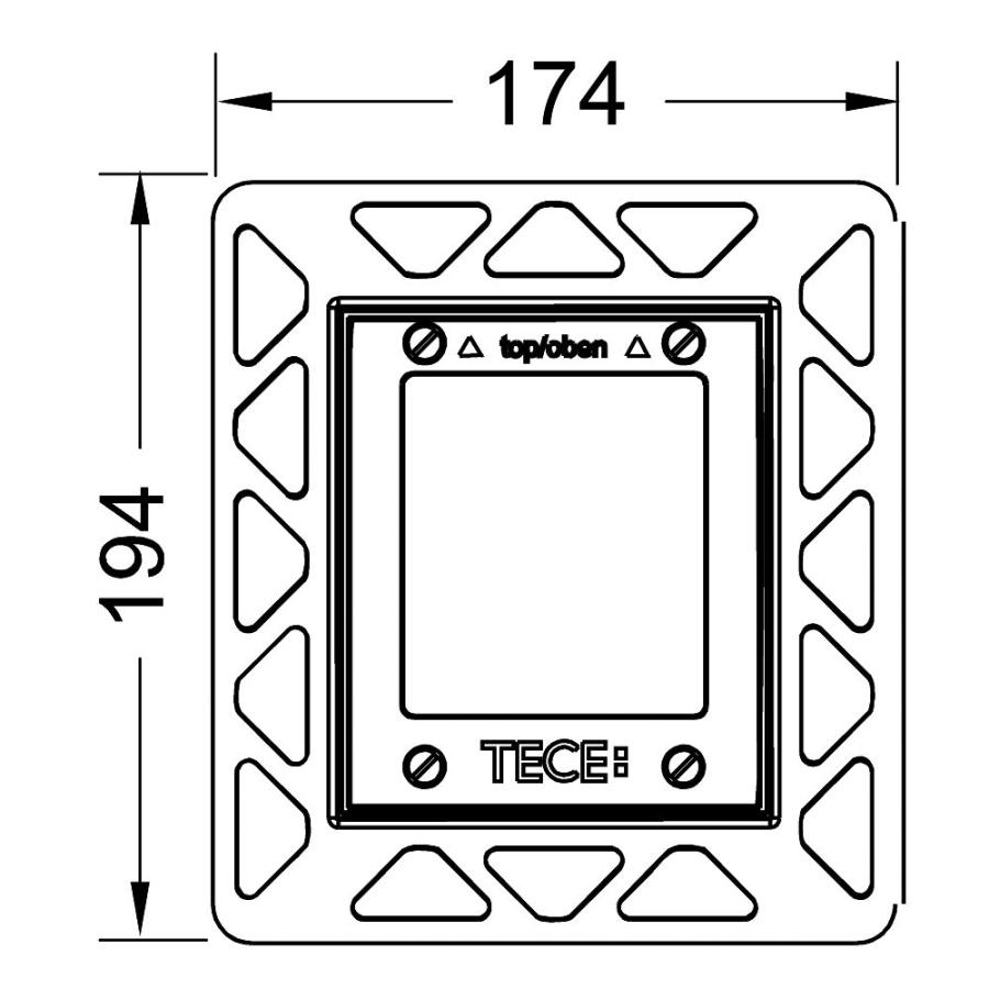 TECE TECEloop  Монтажная рамка для установки стеклянных панелей TECEloop или TECEsquare Urinal на уровне стены Черный  9242647  - Изображение 3
