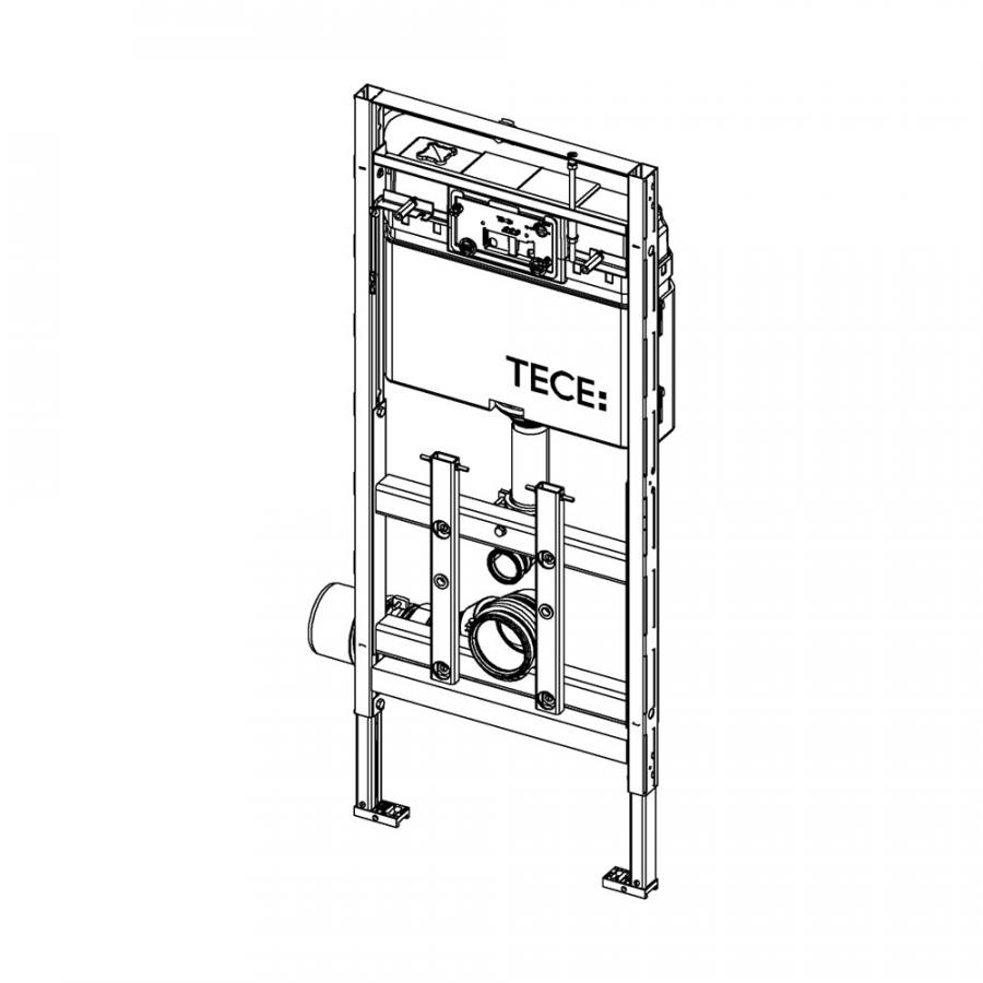 TECE TECElux  Застенный модуль TECElux 200 для установки подвесного унитаза, h=1120 мм, регулируемый по высоте  9600200  - Изображение 3