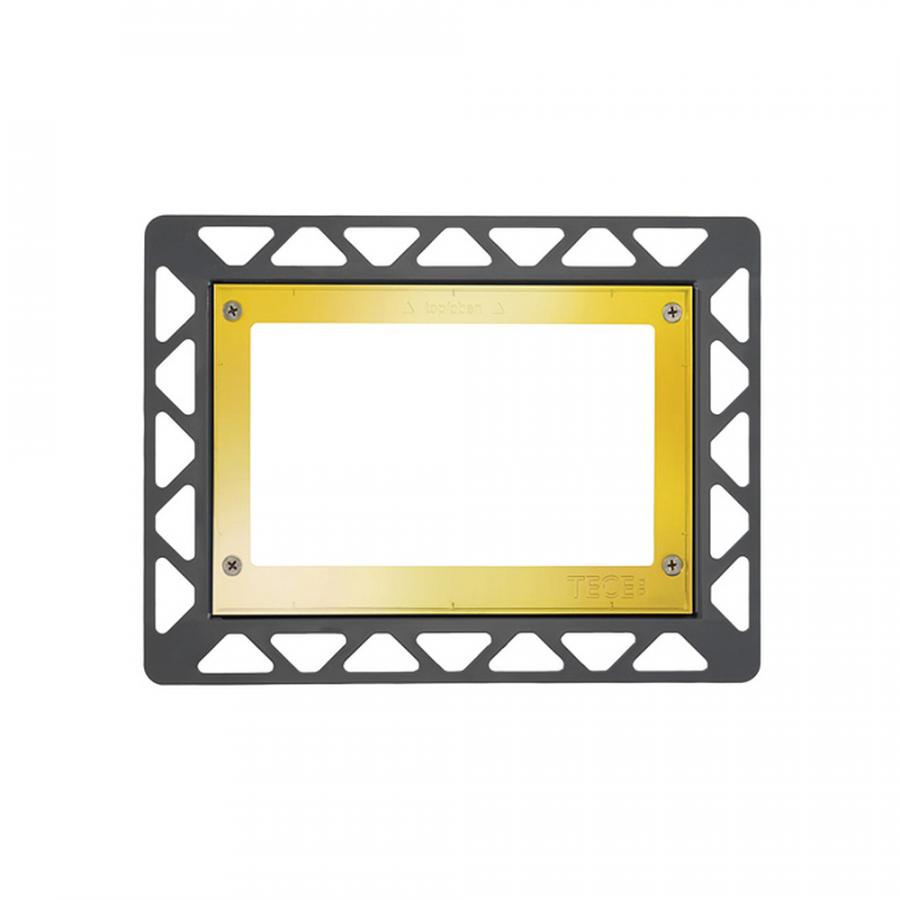 TECE Монтажная рамка для установки стеклянных панелей TECEloop или TECEsquare на уровне стены Позолоченный 9240648 - Изображение 1