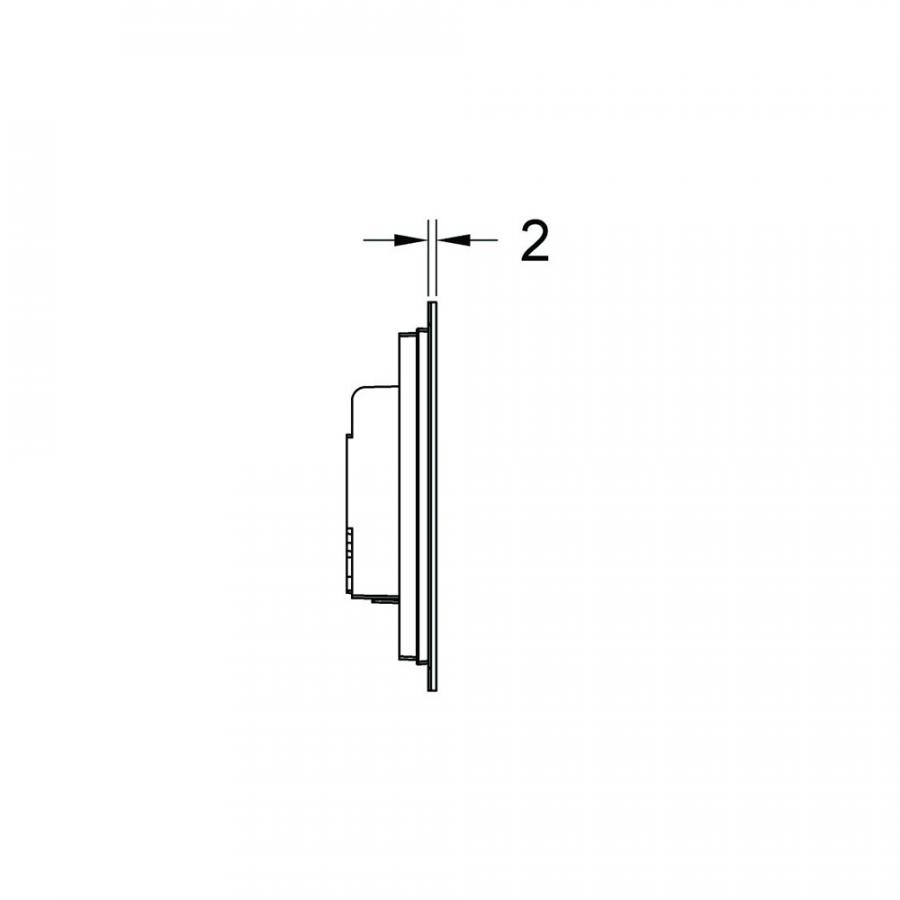TECE TECEsquare Urinal  панель смыва для писсуара металлическая белый  9242812  - Изображение 2