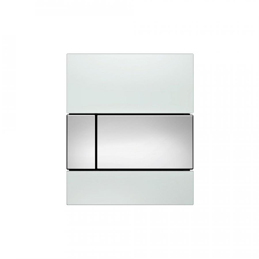 TECE TECEsquare Urinal  панель смыва для писсуара стеклянная белый, хром глянцевый  9242802  - Изображение 1