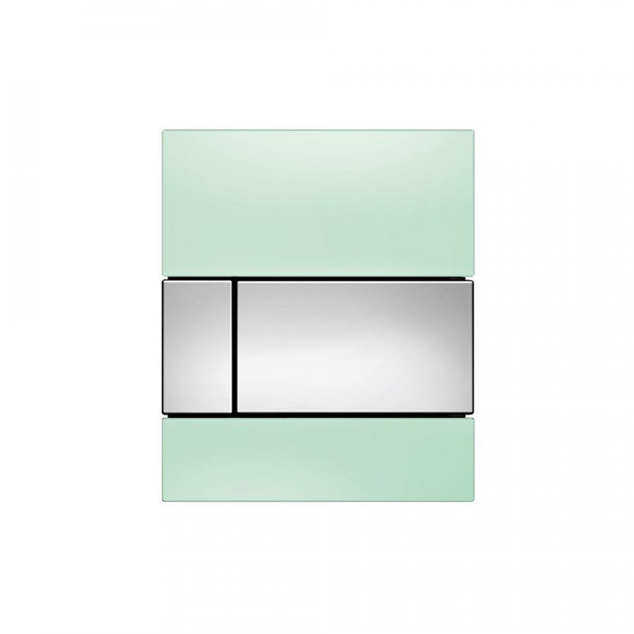 TECE TECEsquare Urinal  панель смыва для писсуара стеклянная хром глянцевый, зеленый  9242805  - Изображение 1
