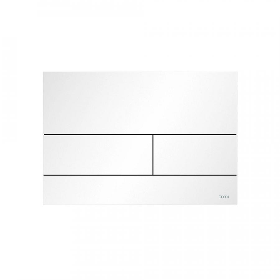 TECE TECEsquare II  панель смыва с двумя клавишами металлическая Белый матовый 9240834 - Изображение 1