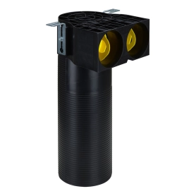 Адаптер решетки мини R5 90° D 75 мм ПП