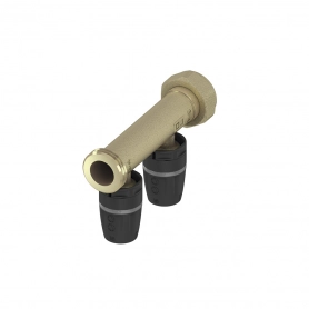 Коллектор с накидной гайкой, латунь