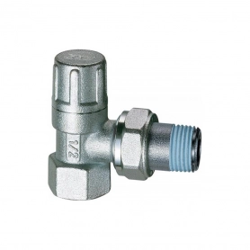 Хромированный угловой запорный вентиль ВР