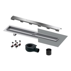 Комплект для монтажа дренажного канала - панель 'steel II' сатин с мембраной