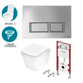 Комплект TECEspring для установки подвесного унитаза с панелью смыва TECEspring V