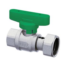 Шаровой кран с обратным клапаном хромированный 1/2'x3/4' НГ ВР