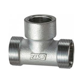 Тройник 3/4'ВР-М24х19-М24х19 хромированный