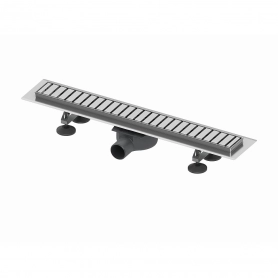 Комплект TECElinus для монтажа дренажного канала с декоративной решеткой “straight”