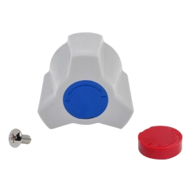 Рукоятка для кран-буксы в комплекте с колпачками (красный, синий) и винтом М4