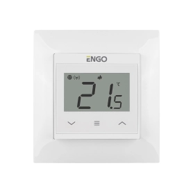 Терморегулятор проводной программируемый встраиваемый с возможностью подключения выносного датчика с возможностью подключения к WI-FI в рамку 55 х 55 мм