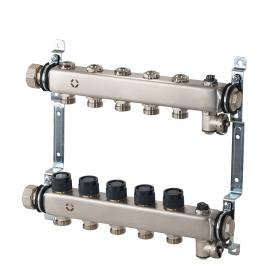 Распределительная гребенка Multidis SHR PN 10 2 х G 3/4 с регулирующими вентильными вставками