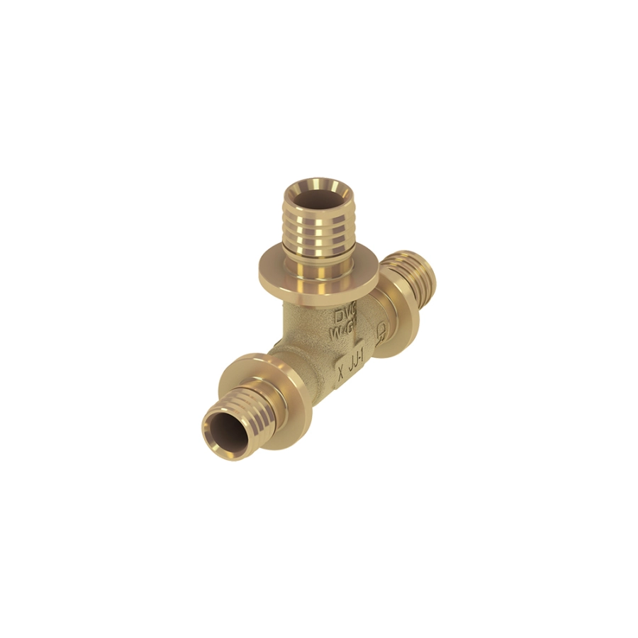 TECE Тройник 90° редукционный, латунь