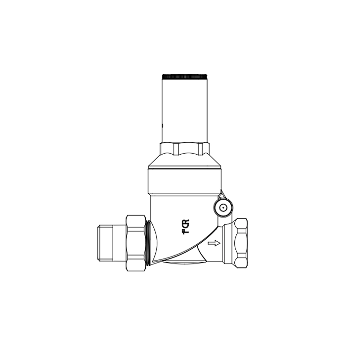FAR Редуктор давления без манометра, хромированный