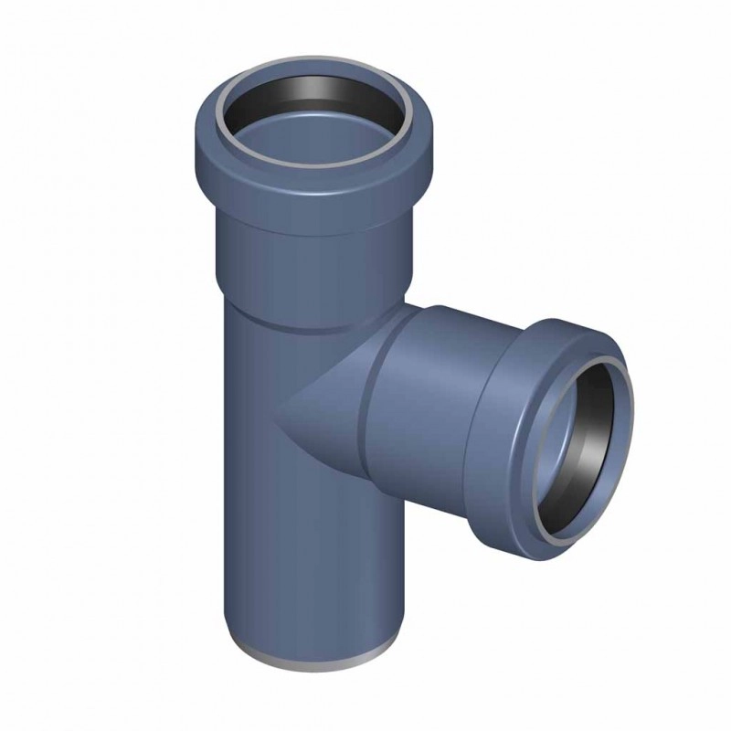 POLO-KAL Шумопоглощающий тройник канализационный 87,5° P2220