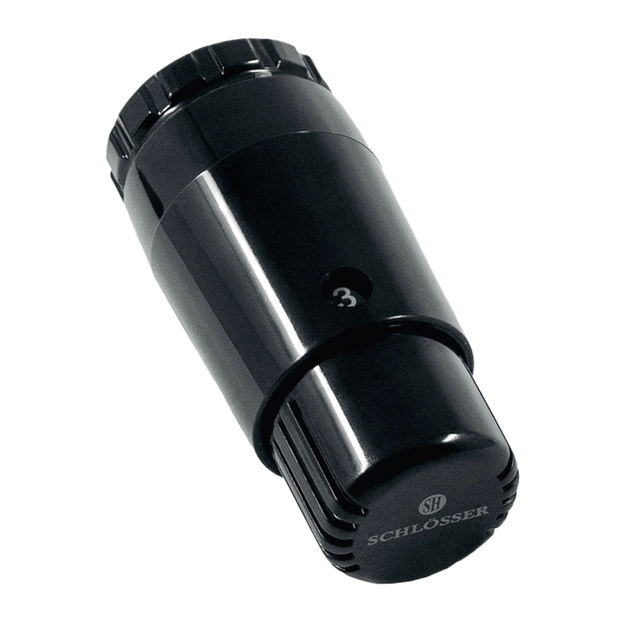 Schlosser Термостатическая головка MINI Diamant M30x1,5 601100033 Ral 9005