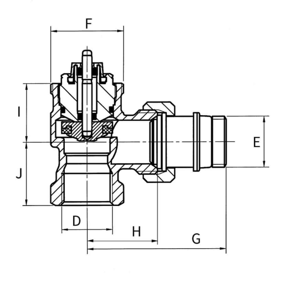 Simplex Термостатический клапан с увеличенным Kv DN15