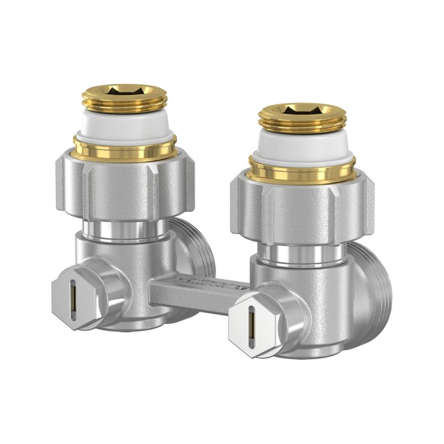 Simplex Узел нижнего подключения  E1/50 угловой c ниппелями F10012