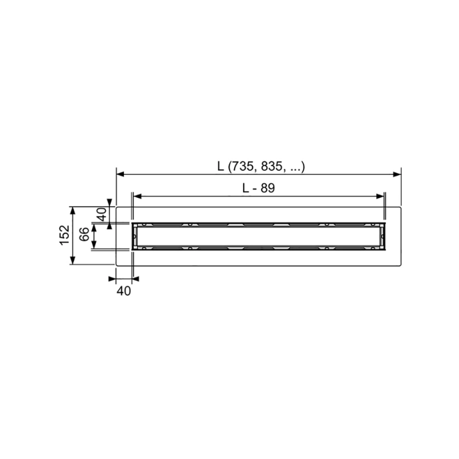 Дренажный канал TECE TECEdrainline 650900