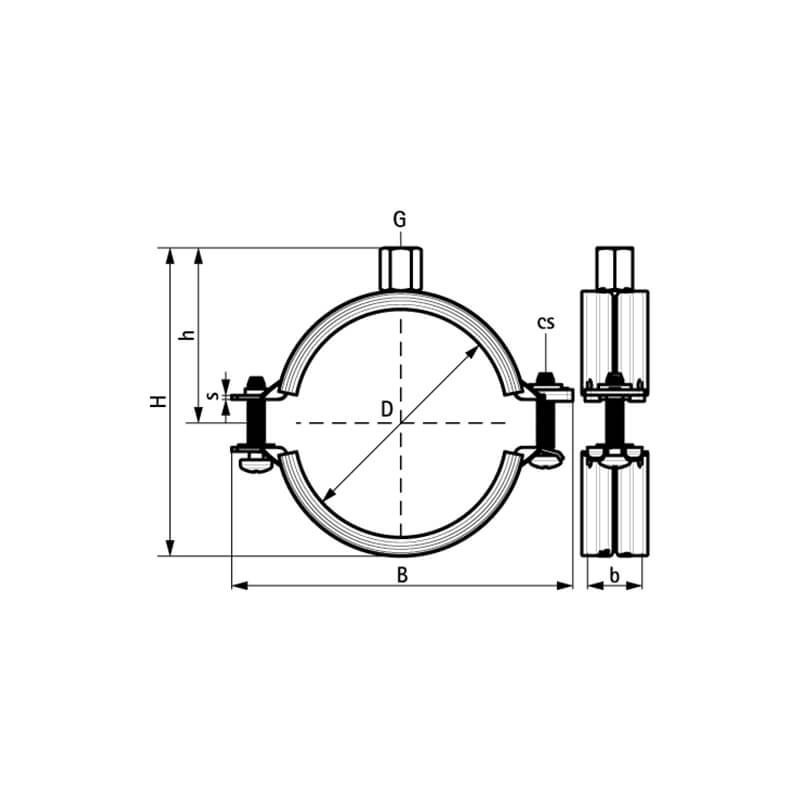 Walraven Bifix G2 Хомут BUP epdm M8/10