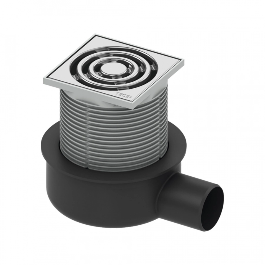 TECE TECEdrainpoint S50, трап низкий горизонтальный