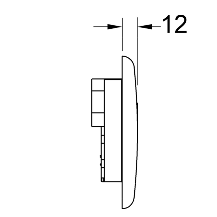 Купить TECE TECEplanus Urinal 230/12 В, панель смыва с инфракрасным датчиком для писсуара