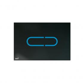 Кнопка управления бесконтактная для скрытых систем инсталляции с подсветкой, стекло-черный