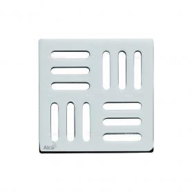 Дизайновая решетка 102 × 102 × 5 латунь – хром
