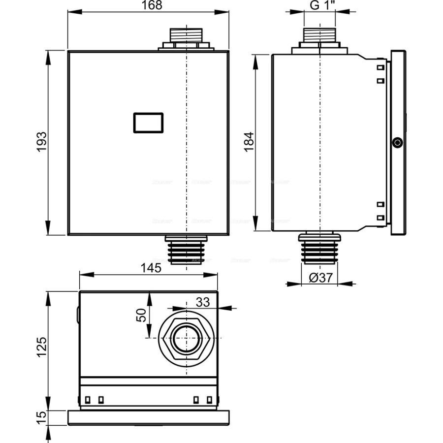 Alcaplast  Автоматическая система туалетного смыва 6V (Батарея питания),  ASP3-KB  - Изображение 3
