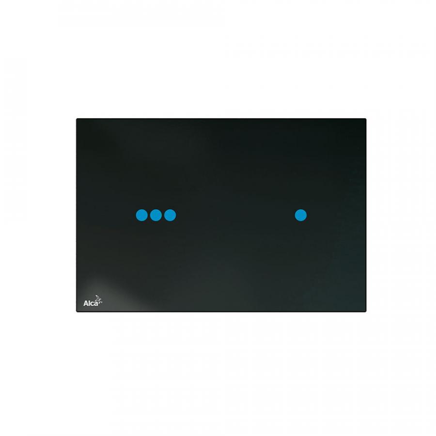 Alcaplast  Кнопка управления бесконтактная для скрытых систем инсталляции с подсветкой, стекло-черный черный  NIGHT LIGHT-3  - Изображение 1