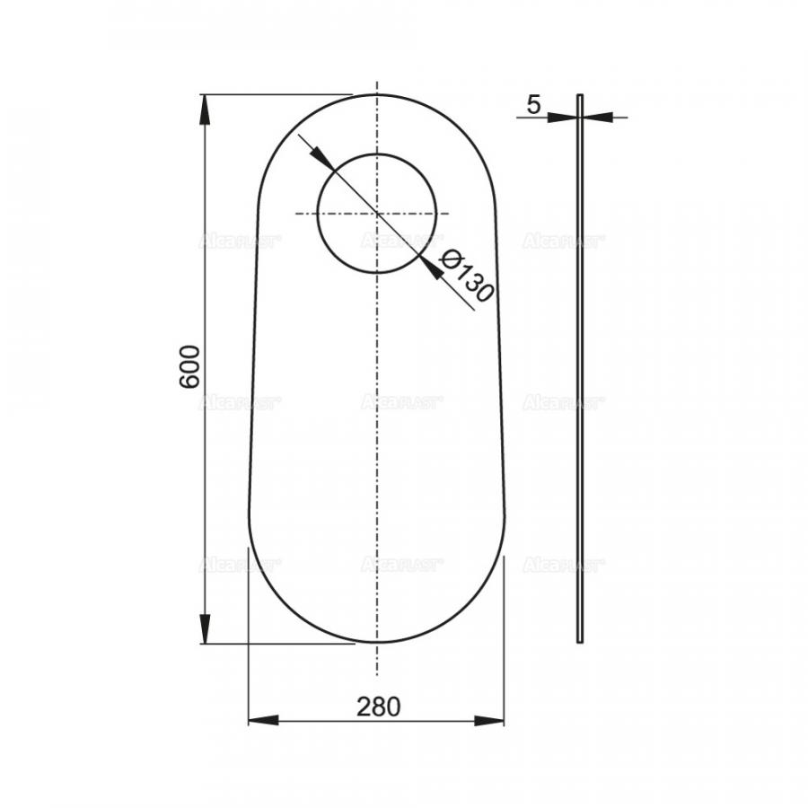 Alcaplast  Звукоизоляционная плита для унитазов, стоящих на полу и биде  M920  - Изображение 2