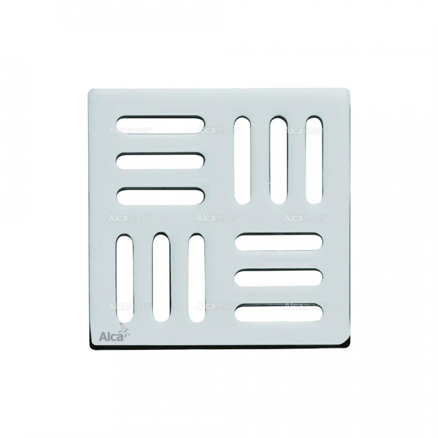 Alcaplast  Дизайновая решетка 102 × 102 × 5 латунь – хром дизайн 1  MPV001  - Изображение 3