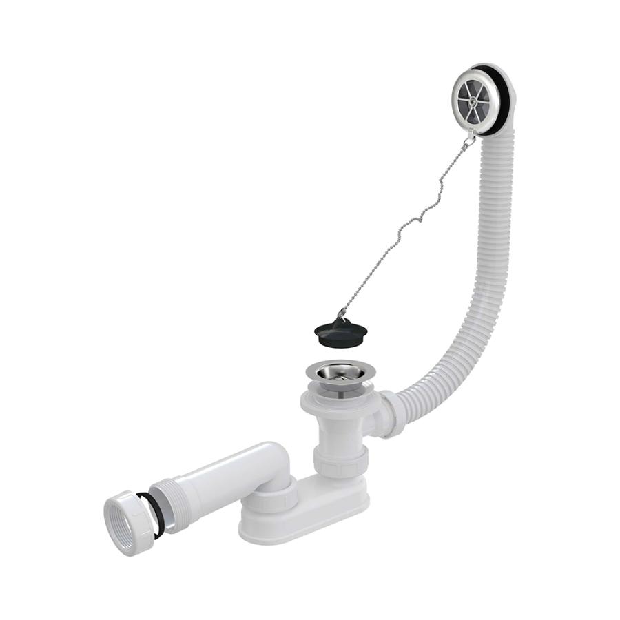 Alcaplast  Сифон для ванны, хромированный длина 57 см  AG210112160  - Изображение 1