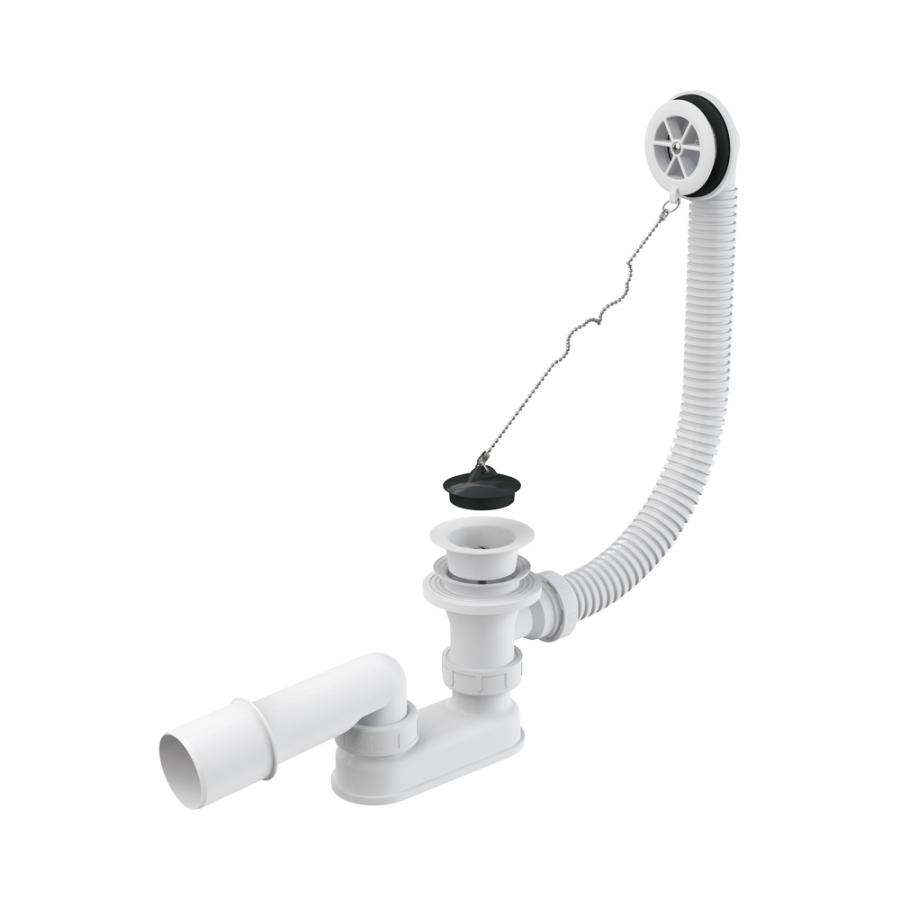 Alcaplast Сифон для ванны, белый длина 100 см, A502-100 - Изображение 1