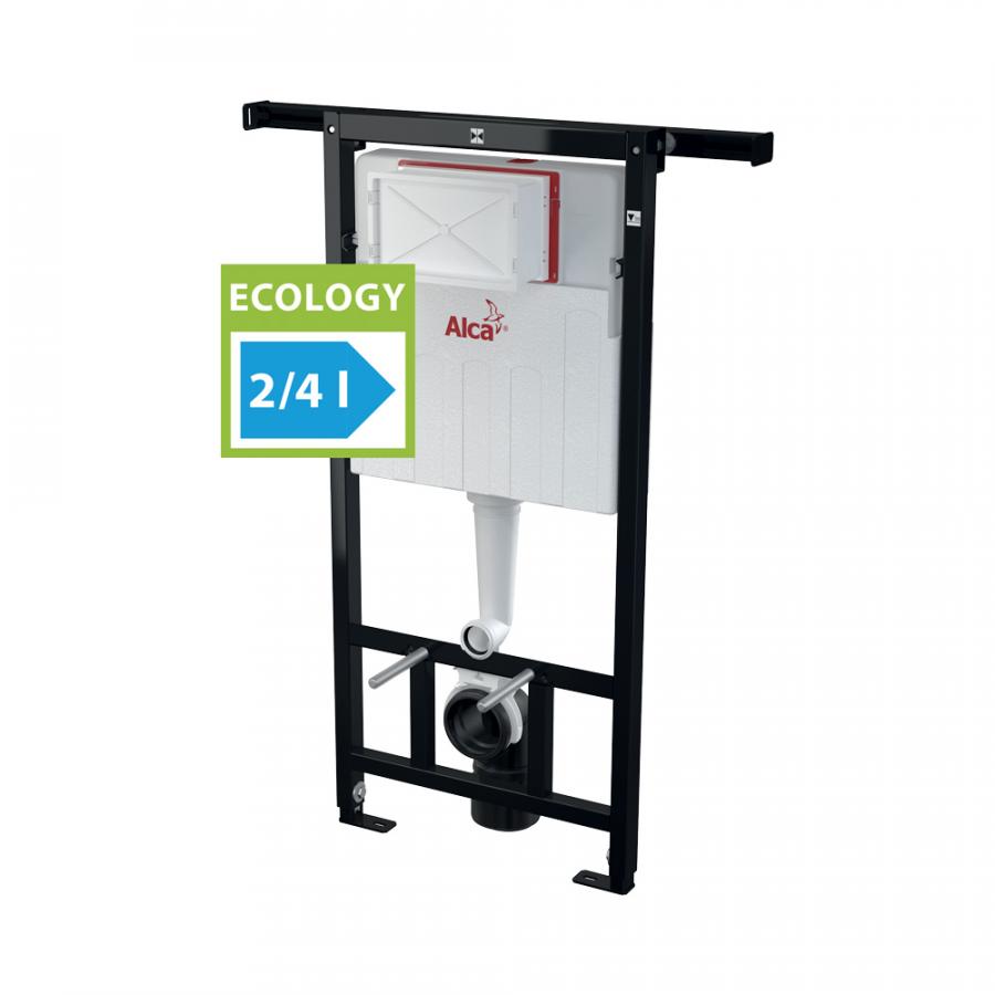 Alcaplast  AM102 Jadroмodul - Скрытая система инсталляции для сухой установки – при реконструкции ванных комнат в панельных домах Ecology, высота монтажа 1,12 м  AM102/1120E  - Изображение 1