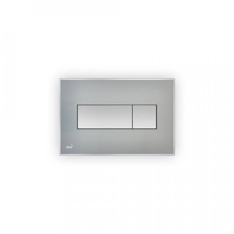 Alcaplast  Кнопка управления с цветной пластиной, светящаяся кнопка сталь матовая, свет белый  M1471-AEZ110  - Изображение 1