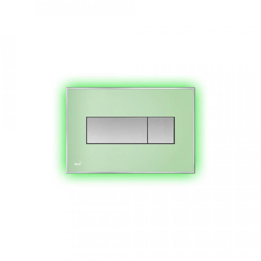 Alcaplast  Кнопка управления с цветной пластиной, светящаяся кнопка зеленая, свет зеленый  M1472-AEZ112  - Изображение 1