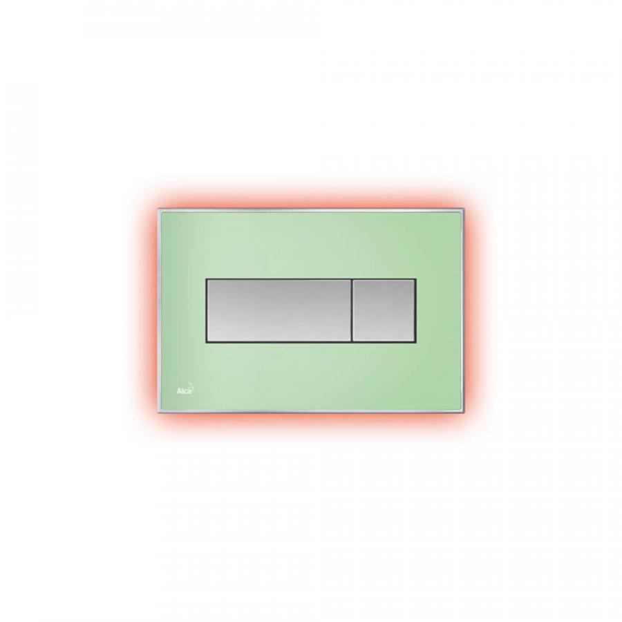 Alcaplast  Кнопка управления с цветной пластиной, светящаяся кнопка зеленая, свет красный  M1472-AEZ113  - Изображение 1