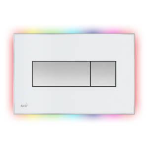 Alcaplast  Кнопка управления с цветной пластиной, светящаяся кнопка белая, свет радуга  M1470-AEZ114  - Изображение 1