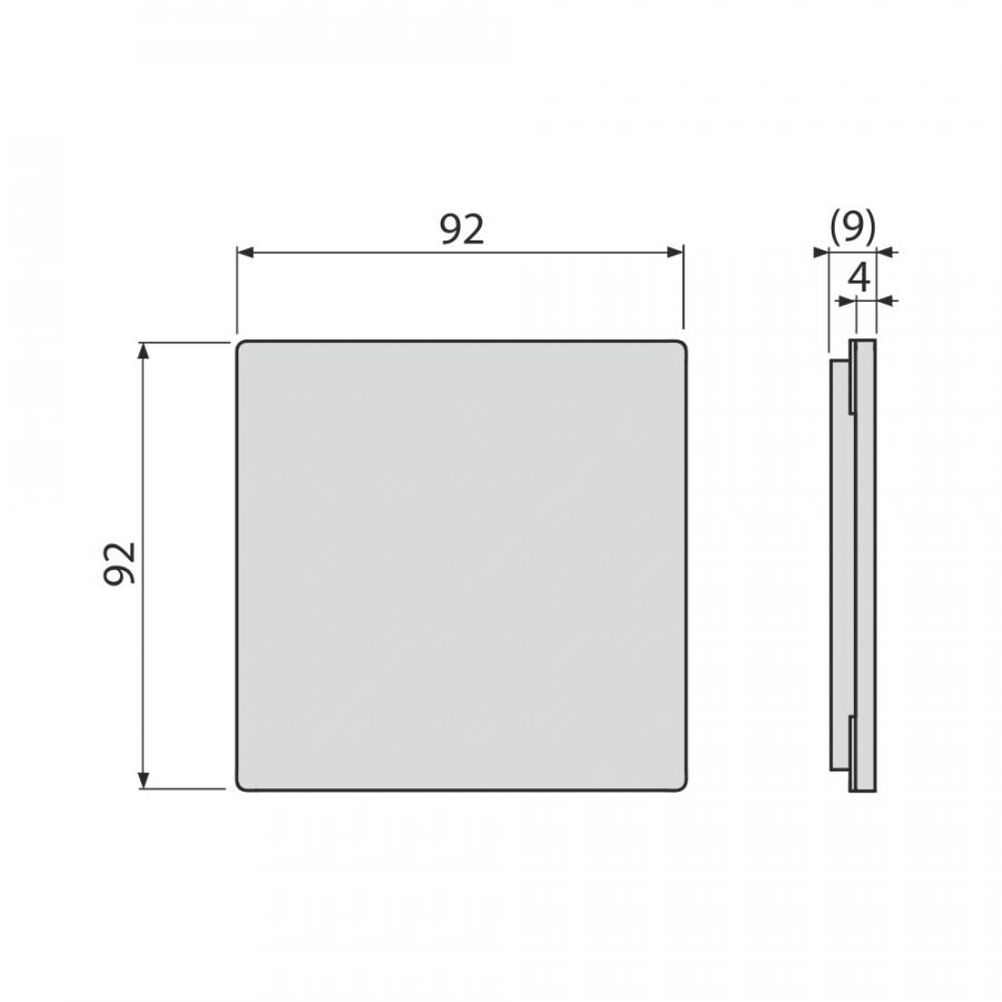 Alcaplast  Решетка для трапа из нержавеющей стали 102×102 мм, нержавеющая сталь дизайн 3,  MPV013  - Изображение 2